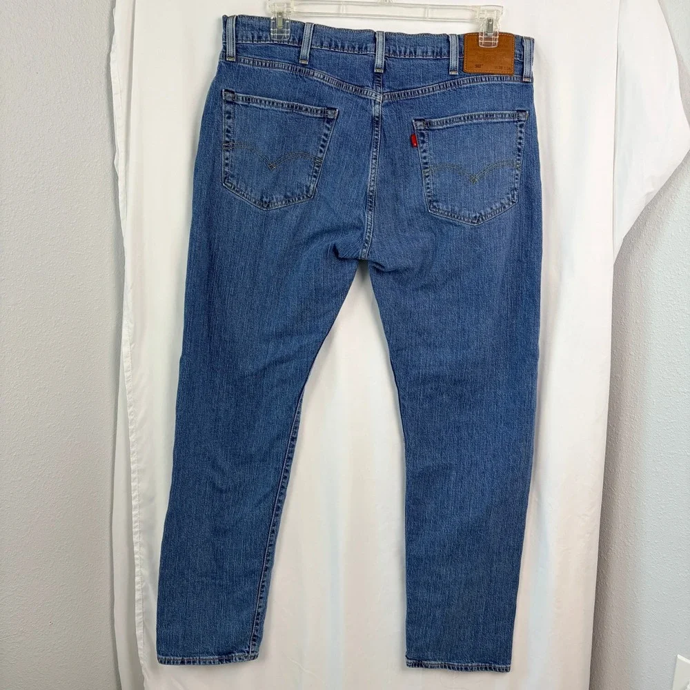 Levi's 505 Straight Fit Med Wash‎ Blue Jeans MENS SIZE 38X34